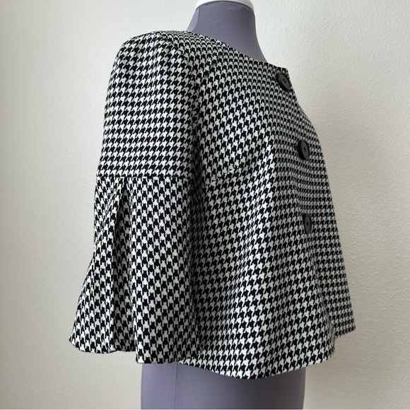 Vintage Houndstooth Stretch Blazer Sz PM - Picture 4 of 14